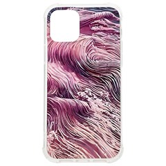 Abstract Pink Ocean Waves Iphone 12/12 Pro Tpu Uv Print Case by GardenOfOphir