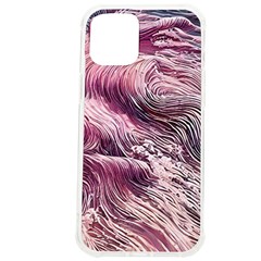 Abstract Pink Ocean Waves Iphone 12 Pro Max Tpu Uv Print Case by GardenOfOphir