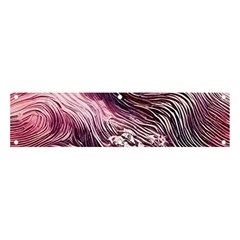 Abstract Pink Ocean Waves Banner And Sign 4  X 1  by GardenOfOphir