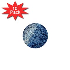 Waves Of The Ocean 1  Mini Buttons (10 Pack)  by GardenOfOphir