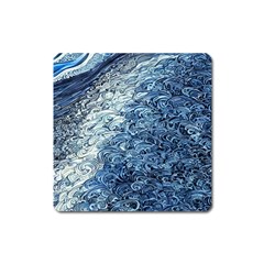 Waves Of The Ocean Square Magnet by GardenOfOphir