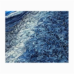 Waves Of The Ocean Small Glasses Cloth (2 Sides) by GardenOfOphir