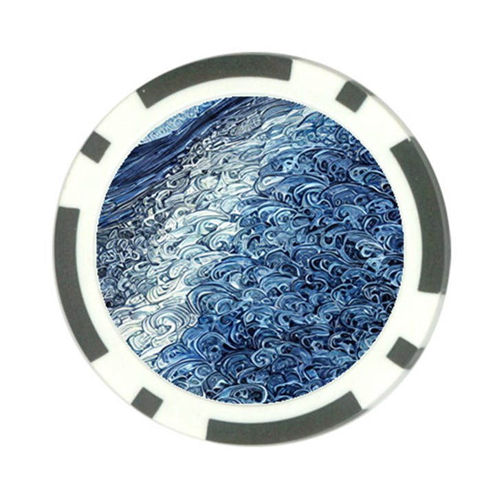 Waves Of The Ocean Poker Chip Card Guard