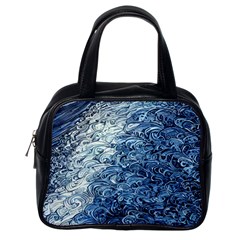 Waves Of The Ocean Classic Handbag (one Side) by GardenOfOphir