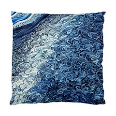 Waves Of The Ocean Standard Cushion Case (two Sides) by GardenOfOphir