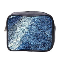 Waves Of The Ocean Mini Toiletries Bag (two Sides) by GardenOfOphir