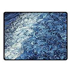 Waves Of The Ocean One Side Fleece Blanket (small) by GardenOfOphir