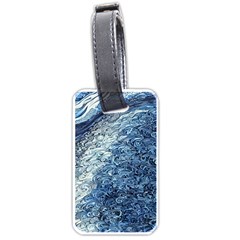 Waves Of The Ocean Luggage Tag (one Side) by GardenOfOphir