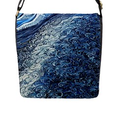 Waves Of The Ocean Flap Closure Messenger Bag (l) by GardenOfOphir