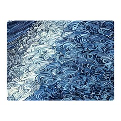 Waves Of The Ocean Premium Plush Fleece Blanket (mini) by GardenOfOphir