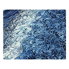 Waves Of The Ocean Premium Plush Fleece Blanket (large) by GardenOfOphir