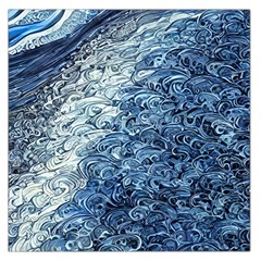 Waves Of The Ocean Square Satin Scarf (36  X 36 ) by GardenOfOphir