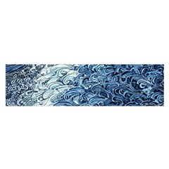 Waves Of The Ocean Oblong Satin Scarf (16  X 60 )