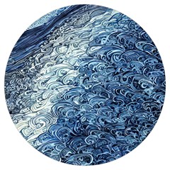 Waves Of The Ocean Round Trivet by GardenOfOphir