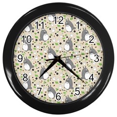 Pattern My Neighbor Totoro Wall Clock (black)