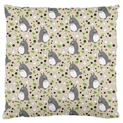 Pattern My Neighbor Totoro Large Premium Plush Fleece Cushion Case (two Sides)