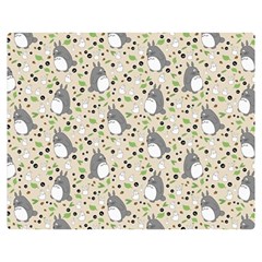 Pattern My Neighbor Totoro Premium Plush Fleece Blanket (medium)