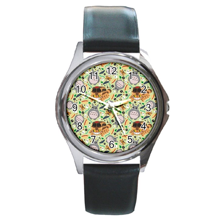 My Neighbor Totoro Pattern Round Metal Watch