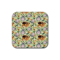 My Neighbor Totoro Pattern Rubber Coaster (square)