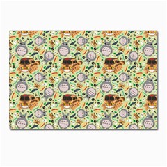 My Neighbor Totoro Pattern Postcards 5  X 7  (pkg Of 10)