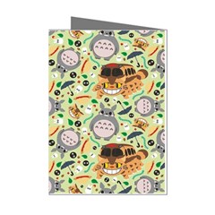 My Neighbor Totoro Pattern Mini Greeting Cards (pkg Of 8) by Jancukart