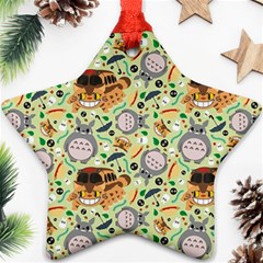 My Neighbor Totoro Pattern Star Ornament (two Sides) by Jancukart