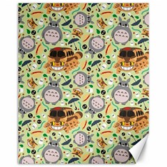 My Neighbor Totoro Pattern Canvas 11  X 14 