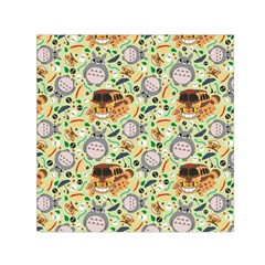 My Neighbor Totoro Pattern Square Satin Scarf (30  X 30 )