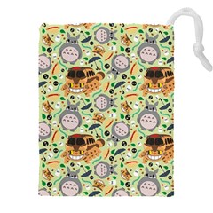 My Neighbor Totoro Pattern Drawstring Pouch (4xl) by Jancukart