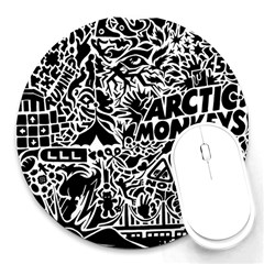 Arctic Monkeys Round Mousepad by Jancukart