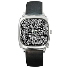 Arctic Monkeys Square Metal Watch