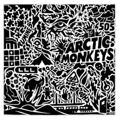 Arctic Monkeys Square Satin Scarf (36  X 36 ) by Jancukart