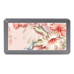 Glory Floral Exotic Butterfly Exquisite Fancy Pink Flowers Memory Card Reader (mini) by Jancukart