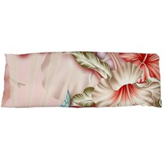 Glory Floral Exotic Butterfly Exquisite Fancy Pink Flowers Body Pillow Case (dakimakura)