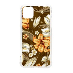 White And Yellow Floral Lilies Background Surface iPhone 11 Pro Max 6.5 Inch TPU UV Print Case