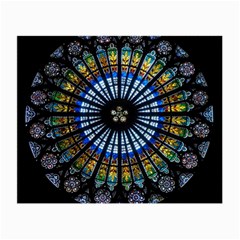 Mandala Floral Wallpaper Rose Window Strasbourg Cathedral France Small Glasses Cloth