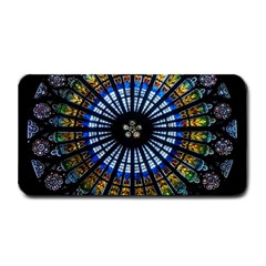 Mandala Floral Wallpaper Rose Window Strasbourg Cathedral France Medium Bar Mat by Jancukart