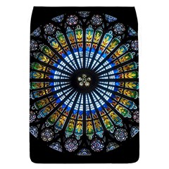 Mandala Floral Wallpaper Rose Window Strasbourg Cathedral France Removable Flap Cover (l) by Jancukart