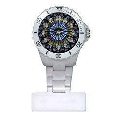 Mandala Floral Wallpaper Rose Window Strasbourg Cathedral France Plastic Nurses Watch