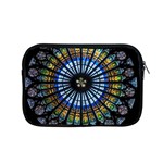 Mandala Floral Wallpaper Rose Window Strasbourg Cathedral France Apple MacBook Pro 15  Zipper Case Front