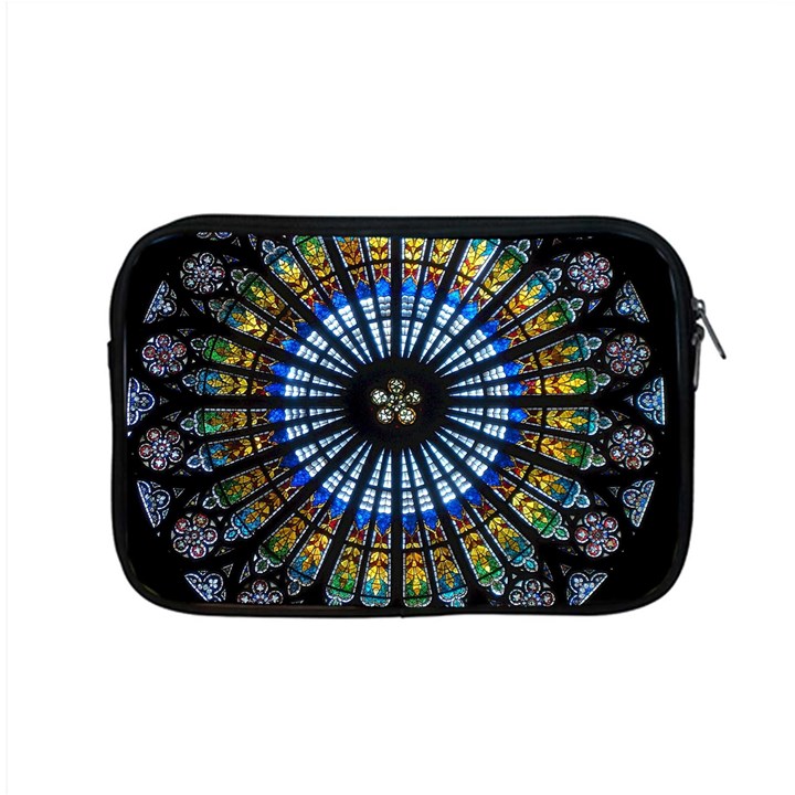 Mandala Floral Wallpaper Rose Window Strasbourg Cathedral France Apple MacBook Pro 15  Zipper Case