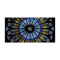 Mandala Floral Wallpaper Rose Window Strasbourg Cathedral France Yoga Headband by Jancukart