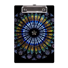 Mandala Floral Wallpaper Rose Window Strasbourg Cathedral France A5 Acrylic Clipboard