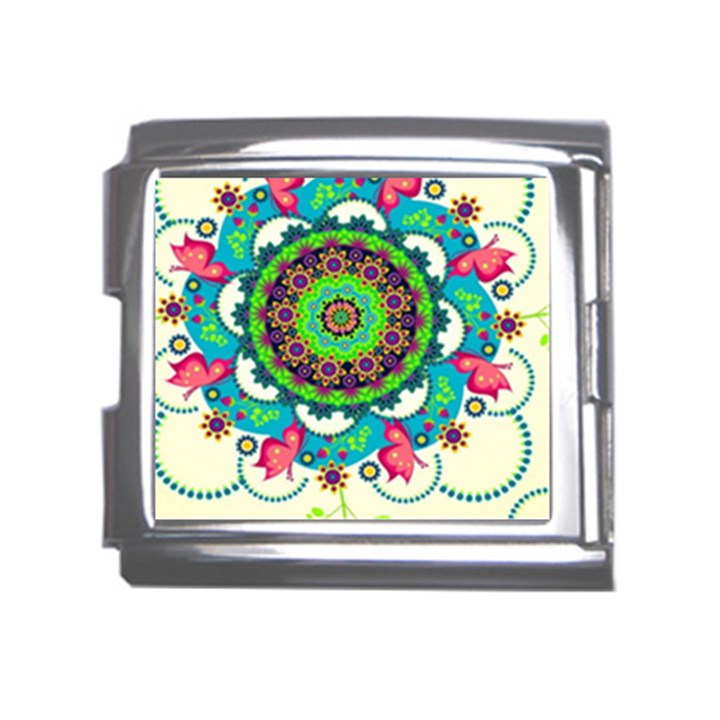 Artistic Pattern Mandala Mega Link Italian Charm (18mm)