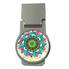 Artistic Pattern Mandala Money Clips (round) 