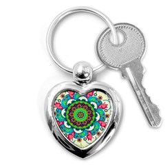 Artistic Pattern Mandala Key Chain (heart)