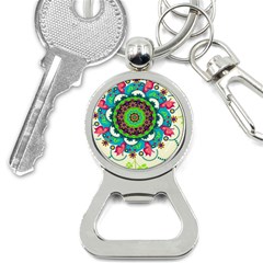 Artistic Pattern Mandala Bottle Opener Key Chain by Jancukart