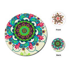 Artistic Pattern Mandala Playing Cards Single Design (round) by Jancukart