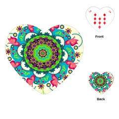 Artistic Pattern Mandala Playing Cards Single Design (heart) by Jancukart