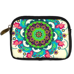 Artistic Pattern Mandala Digital Camera Leather Case